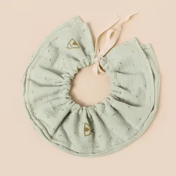 Babero bandana de gasa de algodón con cordón para bebé - absorbente