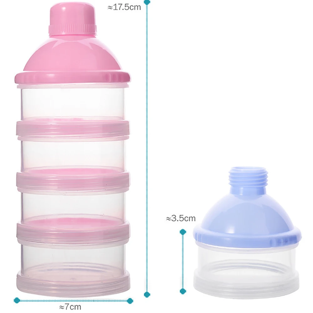 Dispensador portátil de leche en polvo para bebé – Compartimentos múltiples - imagen 2