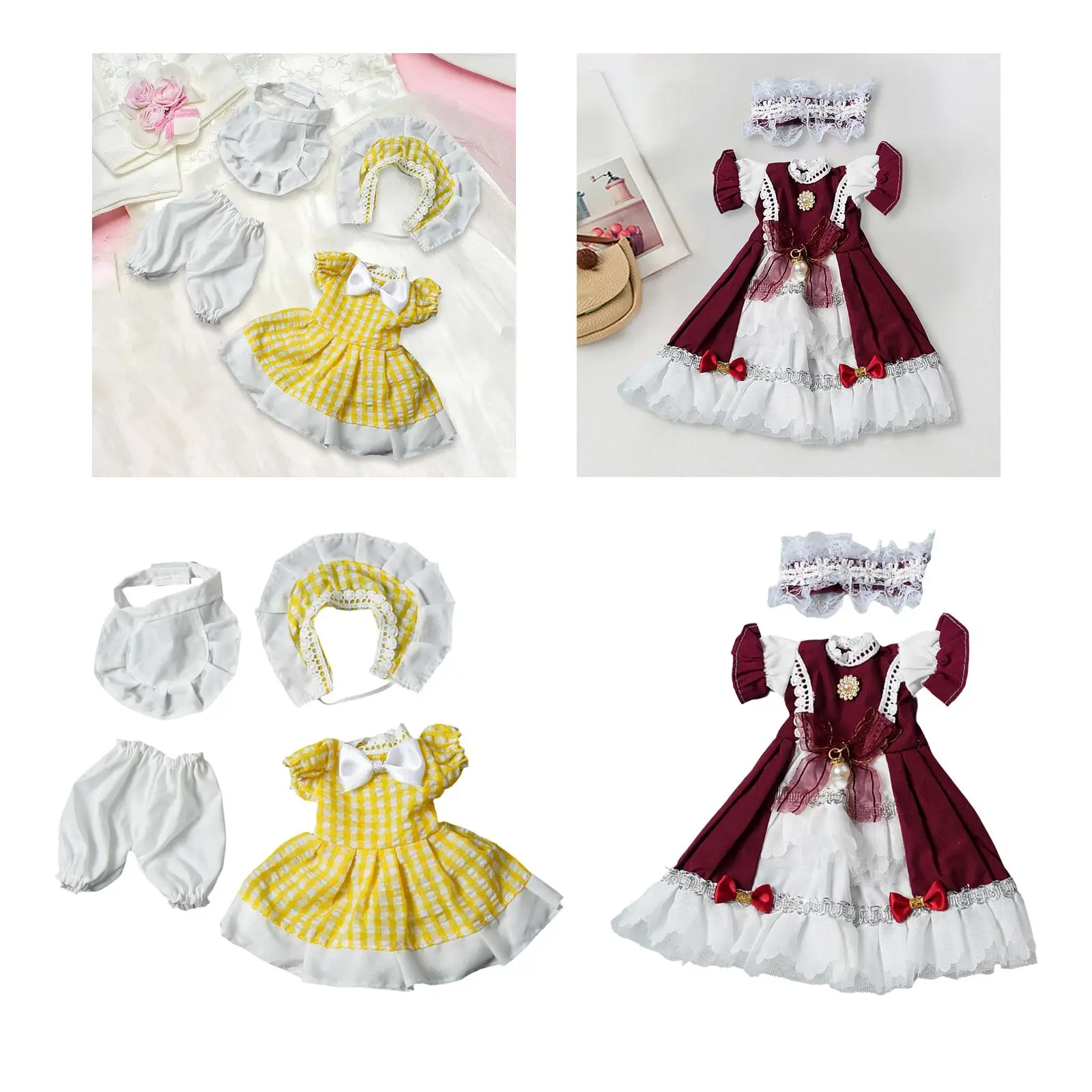 1/6 BJD Doll Princess Dress Oufit DIY Costume for 11.81'' Action Figure Doll