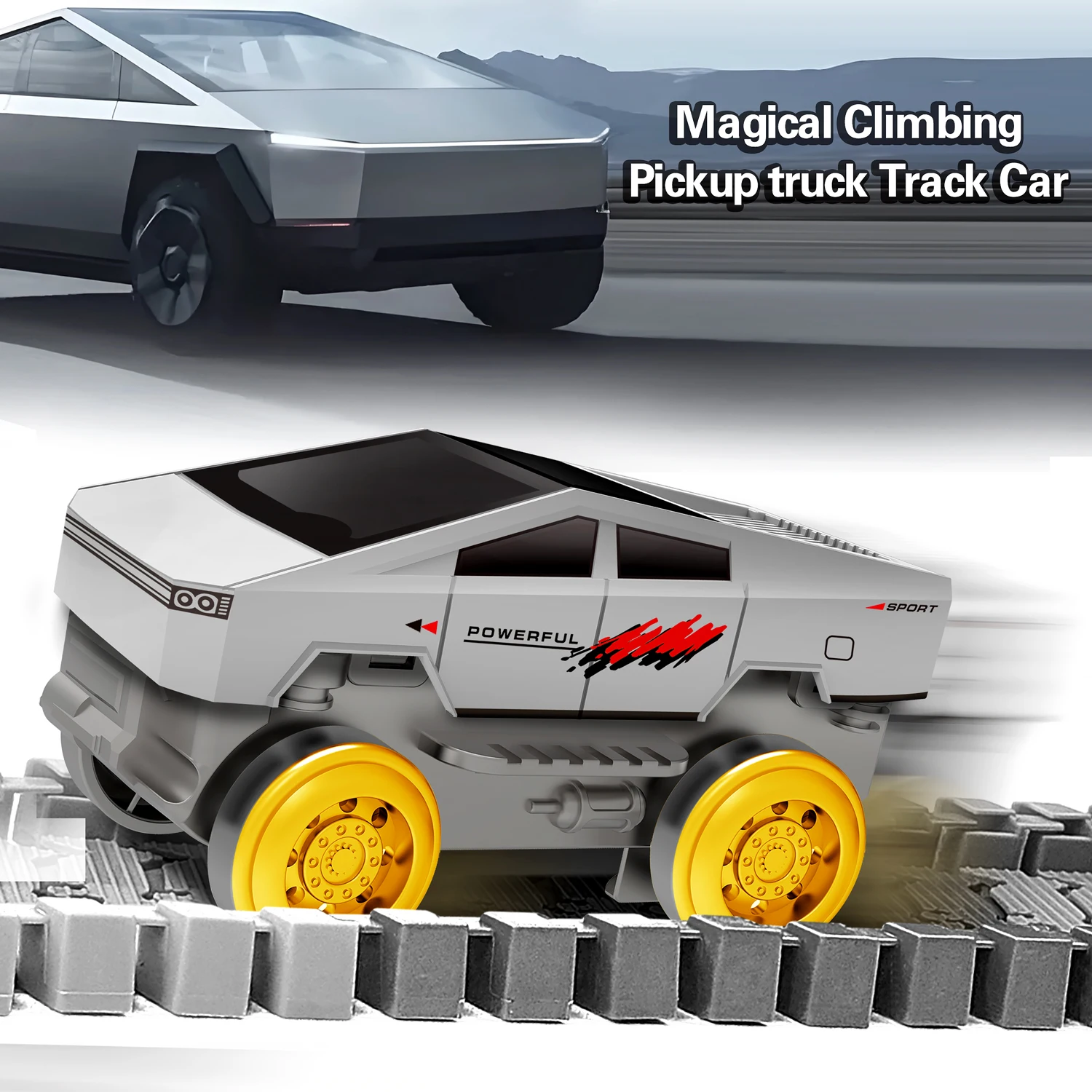 Pista de carreras de escalada mágica, vehículo de juguete, luz LED, electrónica, pistas de coches, piezas de juguete, coche para niños, niñas, regalo de cumpleaños - imagen 5