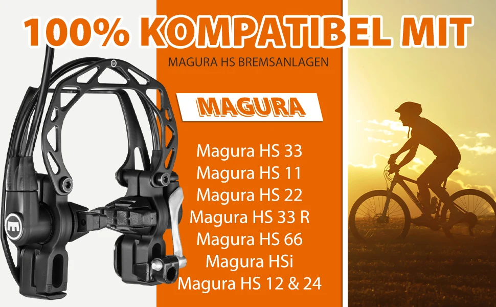 8 Uds 50mm bloque de freno zapatas de freno de bicicleta pastilla de freno en V carretera para Magura HS11/ HS22/HS24/ HS33 /HS66 accesorios de bicicleta - imagen 4