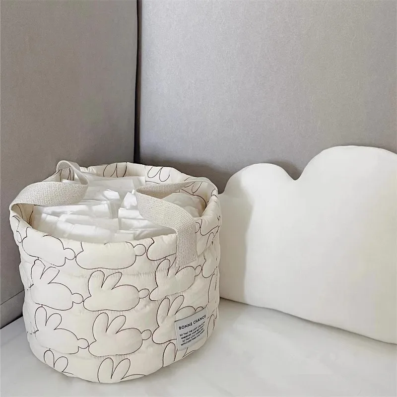 Cesta organizadora acolchada para pañales y juguetes del bebé - imagen 2