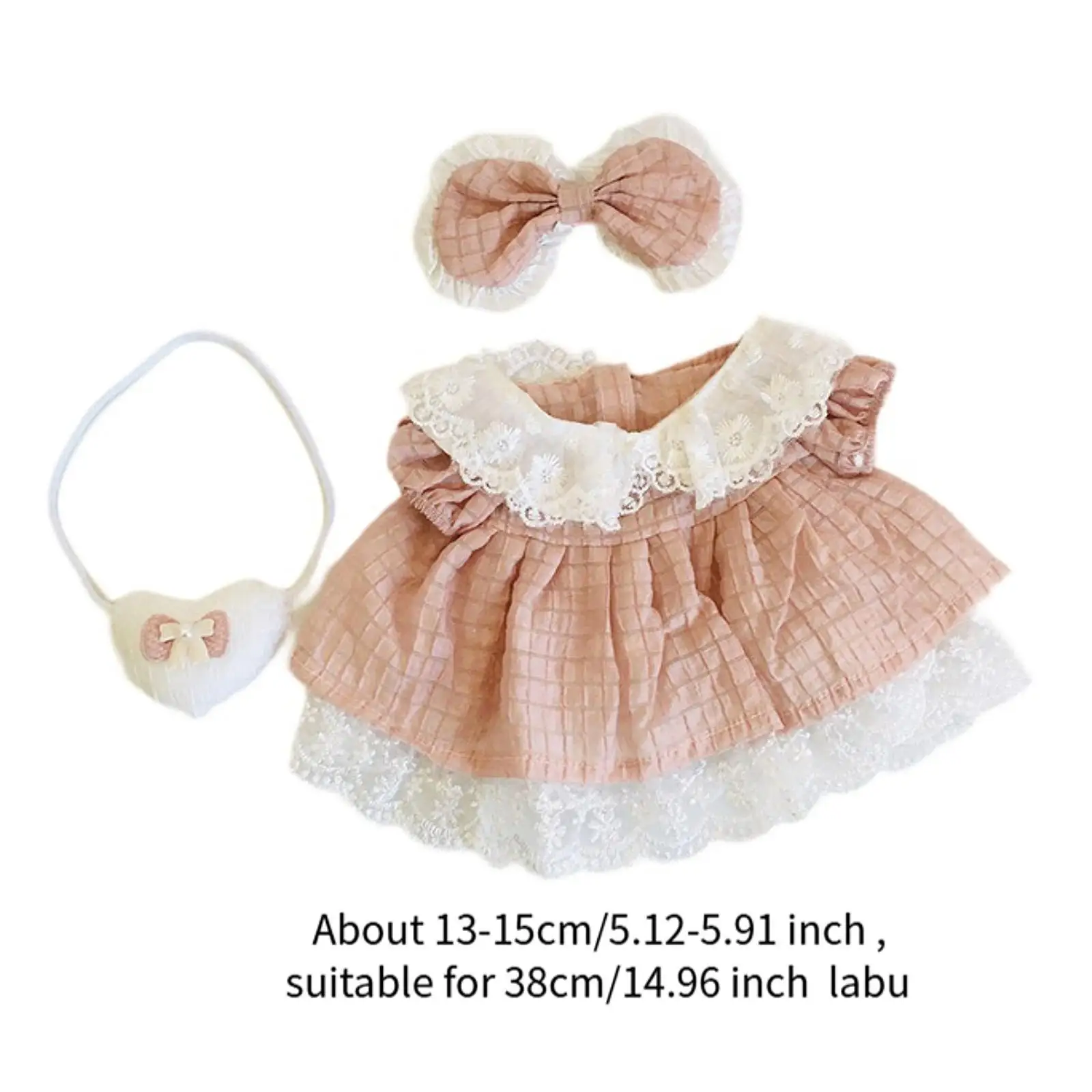Dolls Dress Suit Handmade Clothing Princess Dress Clothes Miniature Clothes for 14.96'' Doll Dolls Dress Suit Handmade Clothing Princess Dress Clothes Miniature Clothes for 14.96'' Doll
