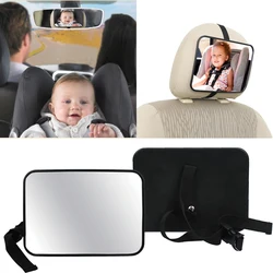Espejo retrovisor ancho para bebé en coche - Monitor de seguridad