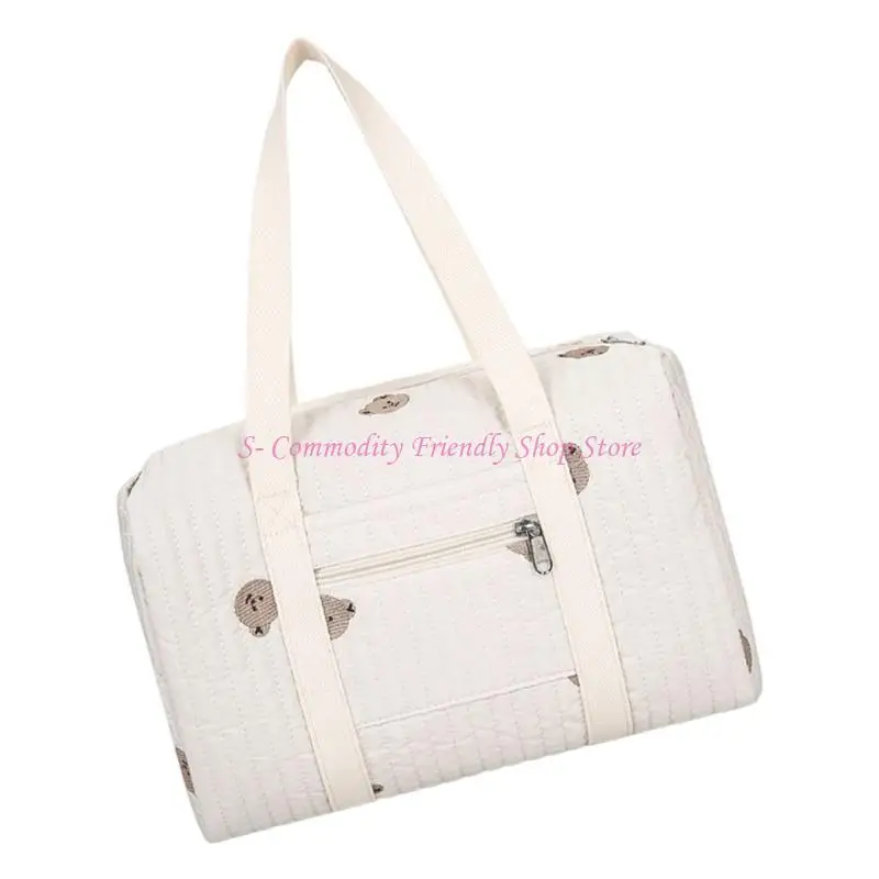 Bolsa pañales 85ae con bolsillo para biberones Producto esencial Amplio Baby Nappy Organizador para salidas viajes - imagen 4