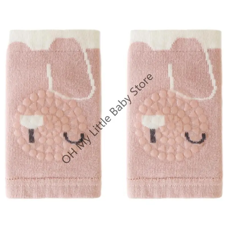 Rodilleras suaves y cómodas M76C, rodilleras antideslizantes para bebé, soporte adicional para rodilla para gatear, mantiene las - imagen 5