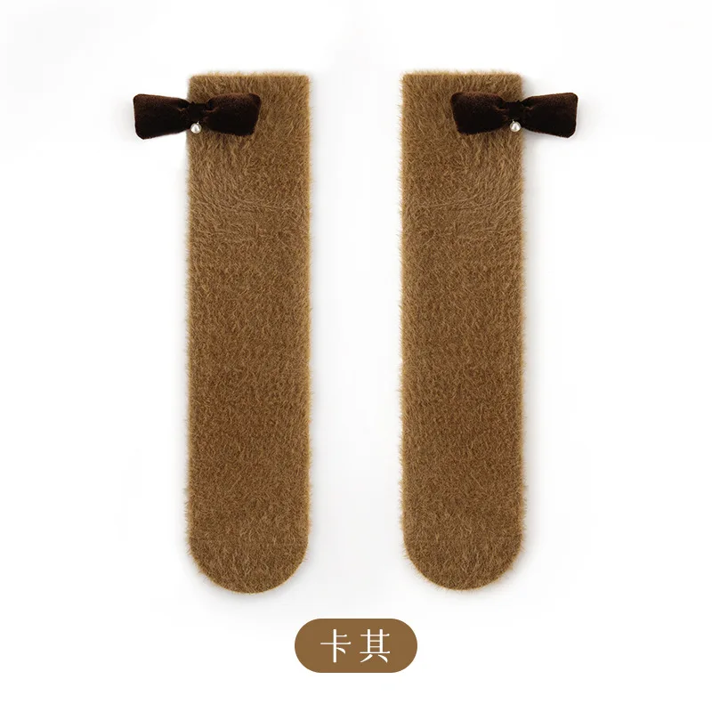 Calcetines hasta la rodilla con forro polar para bebé de invierno, calcetines cálidos gruesos 2025, suaves y duraderos para niños y niñas - imagen 5