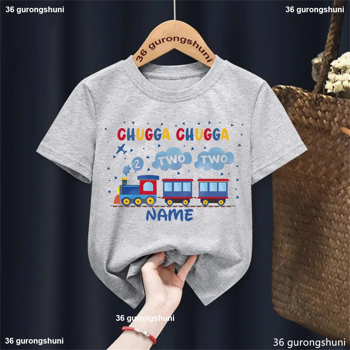 Camiseta personalizada infantil Chugga Train - imagen 3