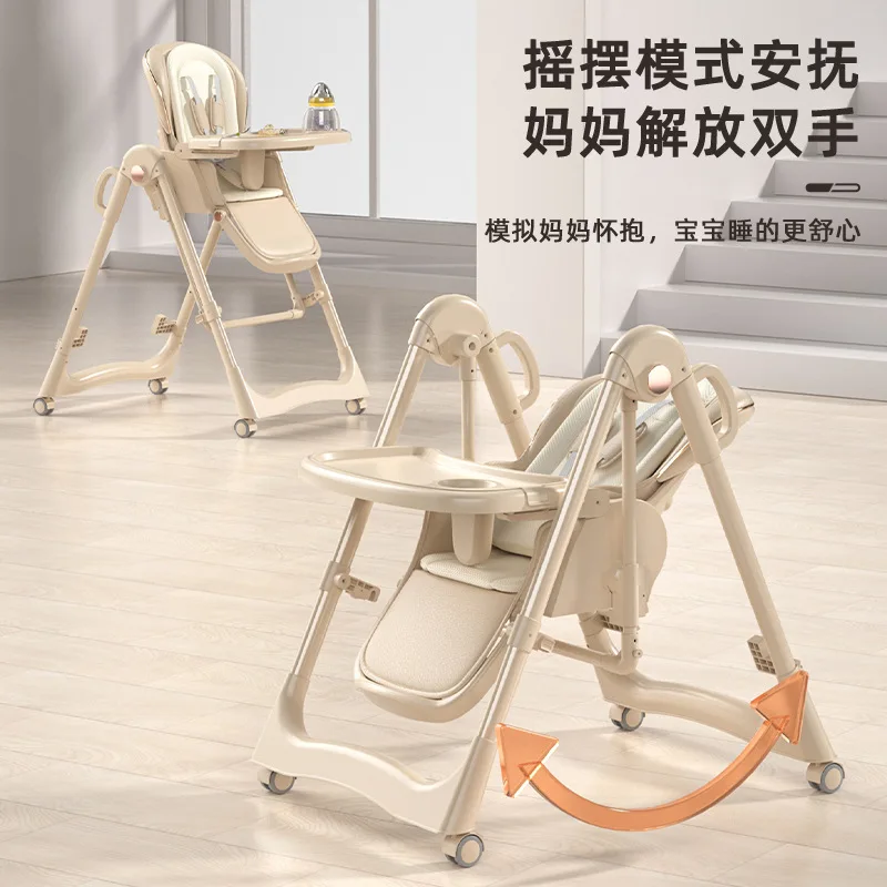 Silla de comedor para niños, silla de comedor para bebé, asiento de comedor portátil plegable multifuncional para el hogar, silla transfronteriza - imagen 2