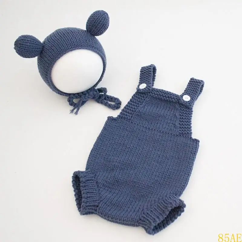 85ae Baby Photo Clother Disfraz animal Sombrero y pantalones Recién nacidos - imagen 2