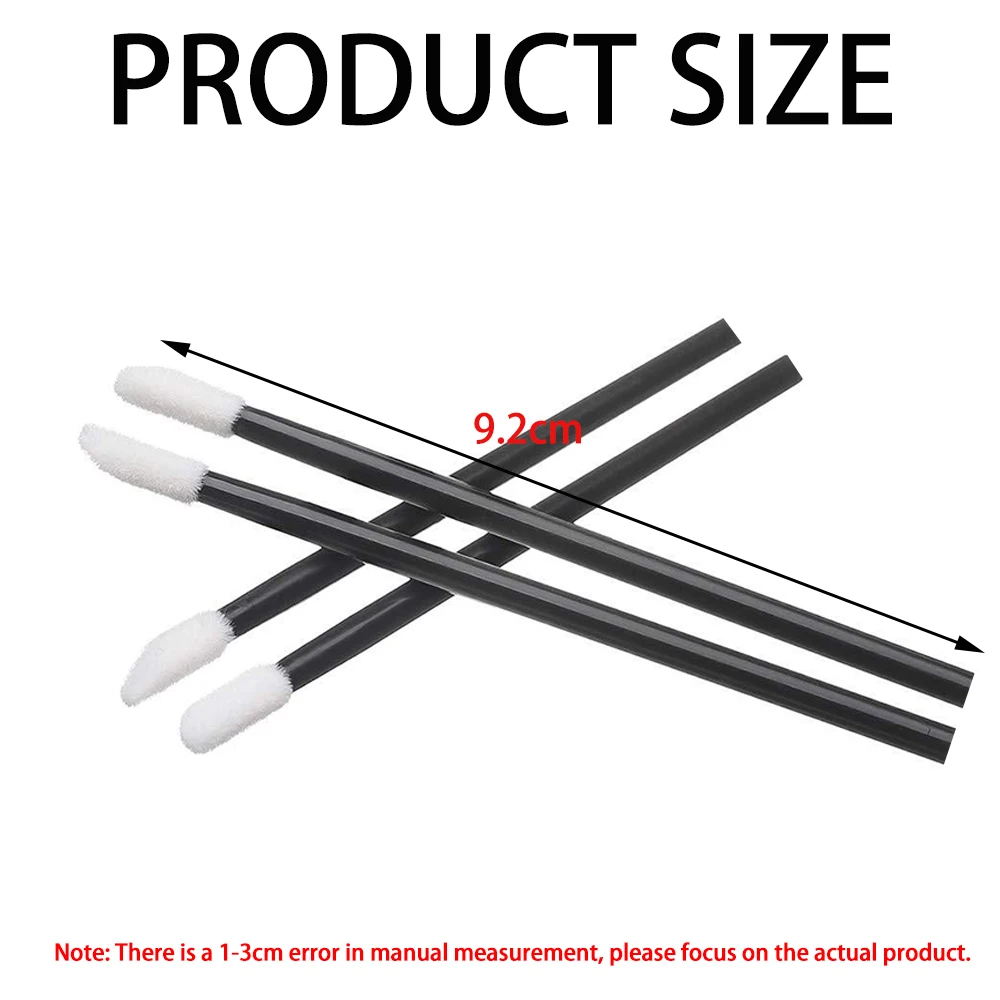 Pinceles de maquillaje, aplicador de máscara para extensión de pestañas, pincel de labios desechable, varitas de lápiz labial para extensión de pestañas, herramientas cosméticas, 100 Uds. - imagen 2