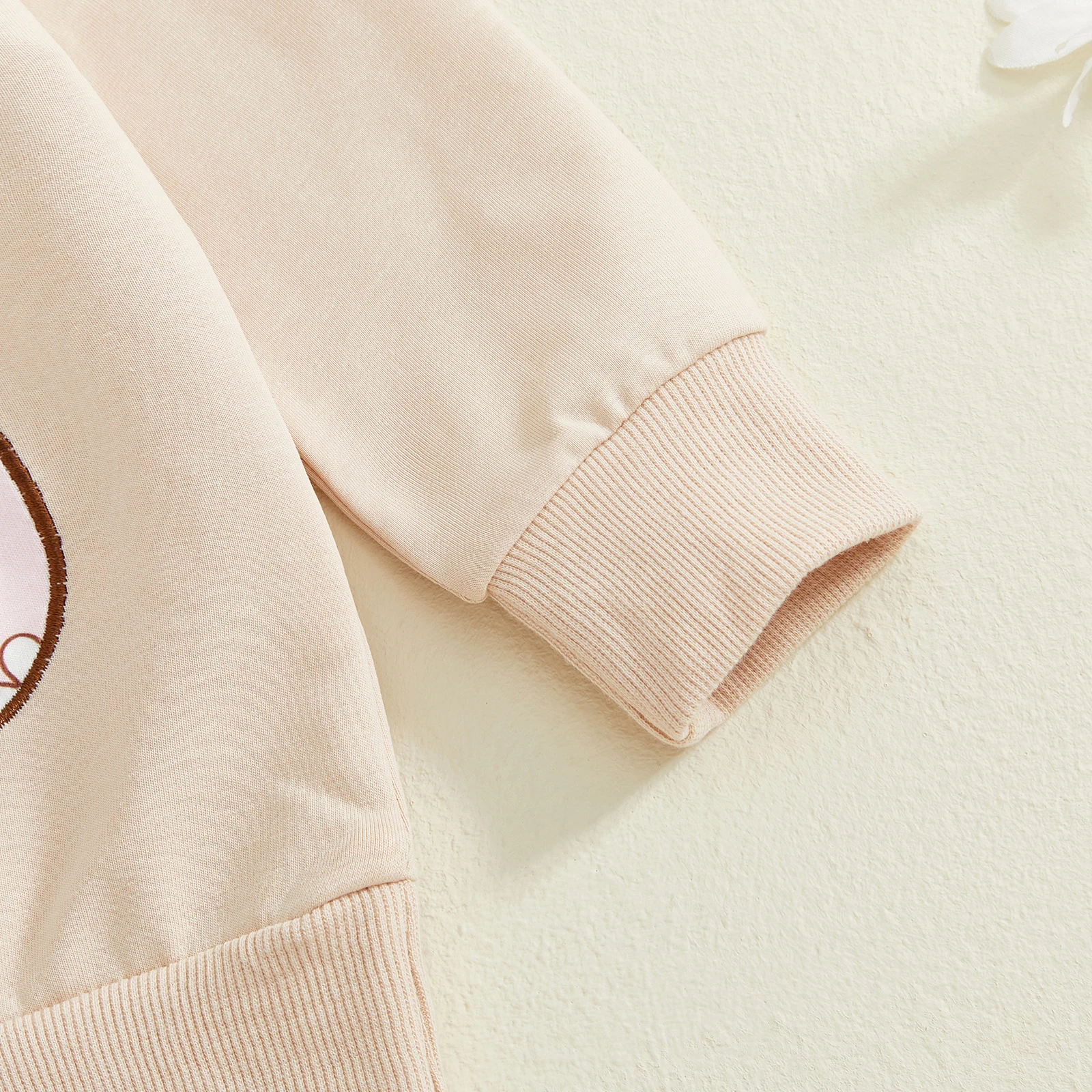 Conjunto de 2 piezas de trajes de Halloween para niña, Tops y pantalones con bordado de calabaza y lazo de manga larga, ropa para niños pequeños - imagen 4