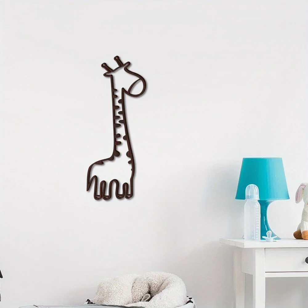 Pegatina de madera de dibujos animados 3D, pegatina de animales para pared, decoración de habitación de bebé, sala de estar, dormitorio, regalo del Día de Acción de Gracias - imagen 3