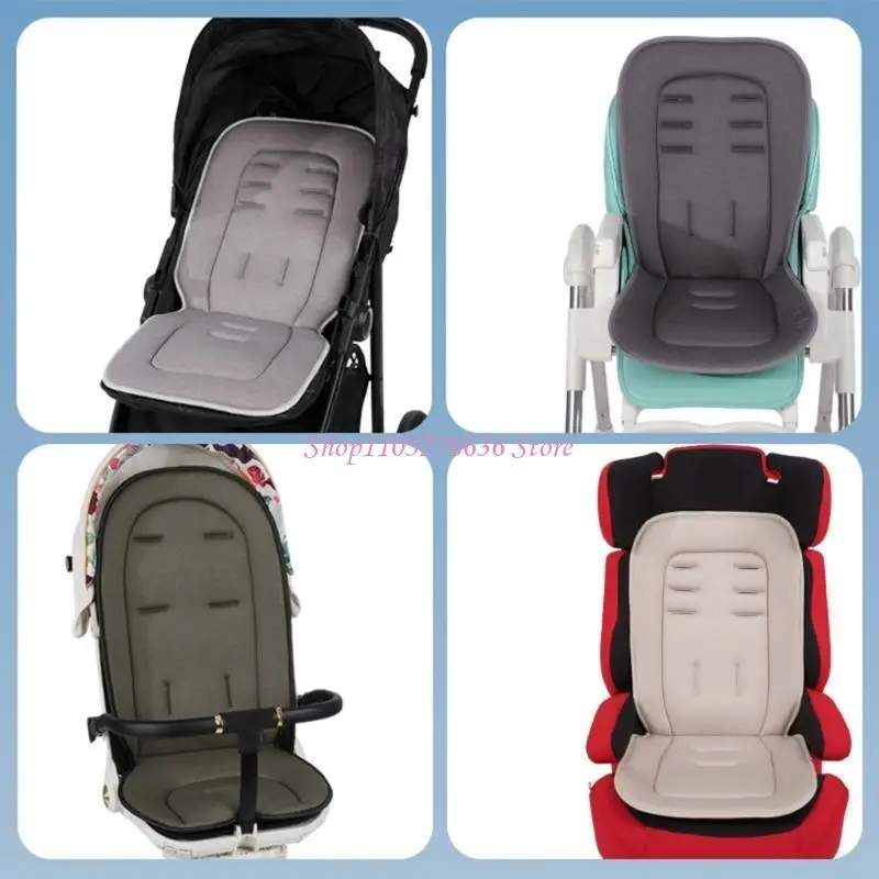 Almohadilla transpirable de algodón para cochecito – Lavable a máquina