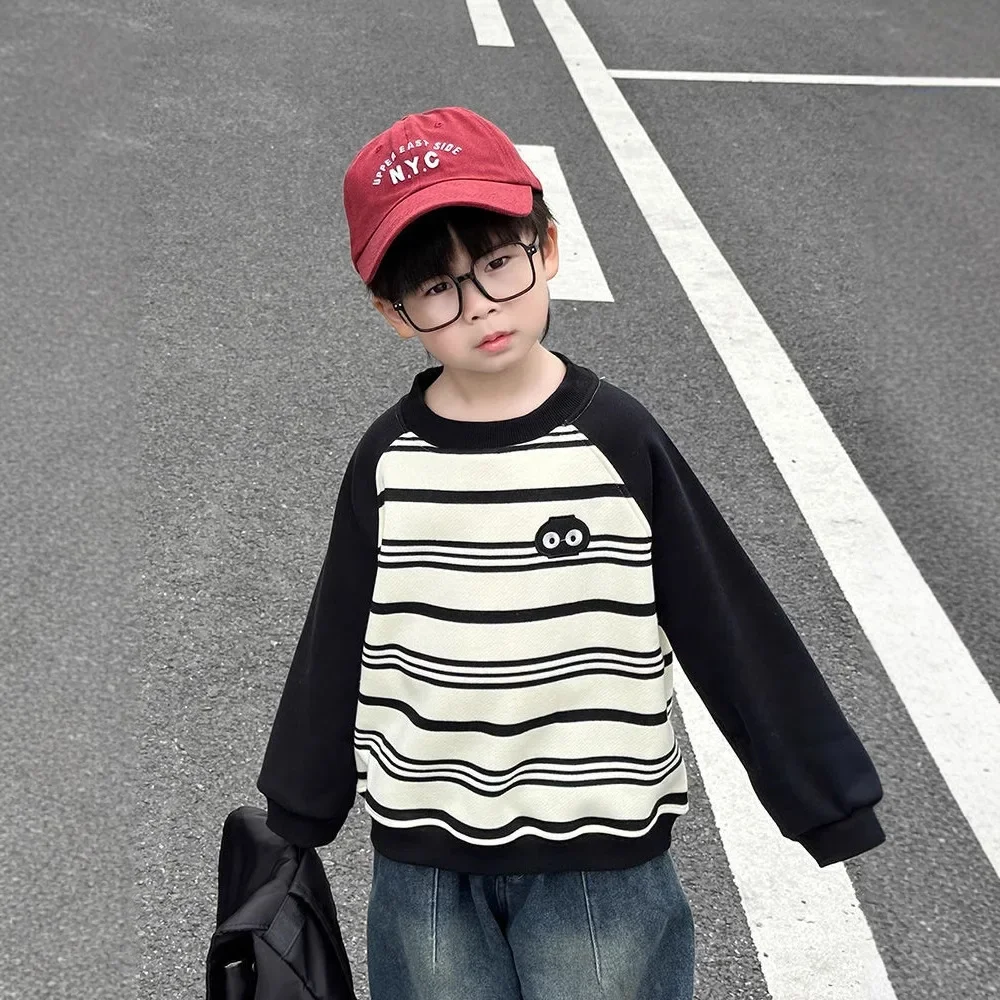 Sudadera de lana a rayas para niños y adolescentes - imagen 4