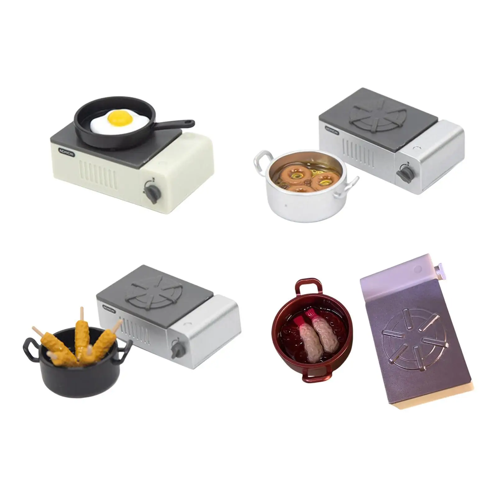 Herramientas de cocina para casa de muñecas a escala 1/12, accesorios de cocina en miniatura - imagen 3