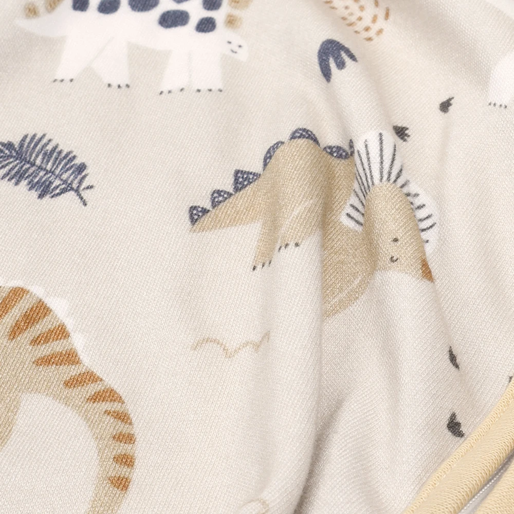 HappyFlute-saco de dormir antipatadas para bebé, tela de algodón de bambú Súper suave, estampado lindo, diseño de cremallera bidireccional, sin mangas, verano, nuevo - imagen 2