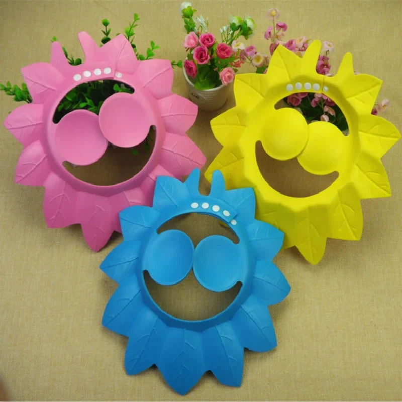 Gorro de baño suave y seguro para Baby Shower, gorro de baño para niños, gorro protector de baño impermeable, visera de Ducha, Gorro para niños pequeños - imagen 4