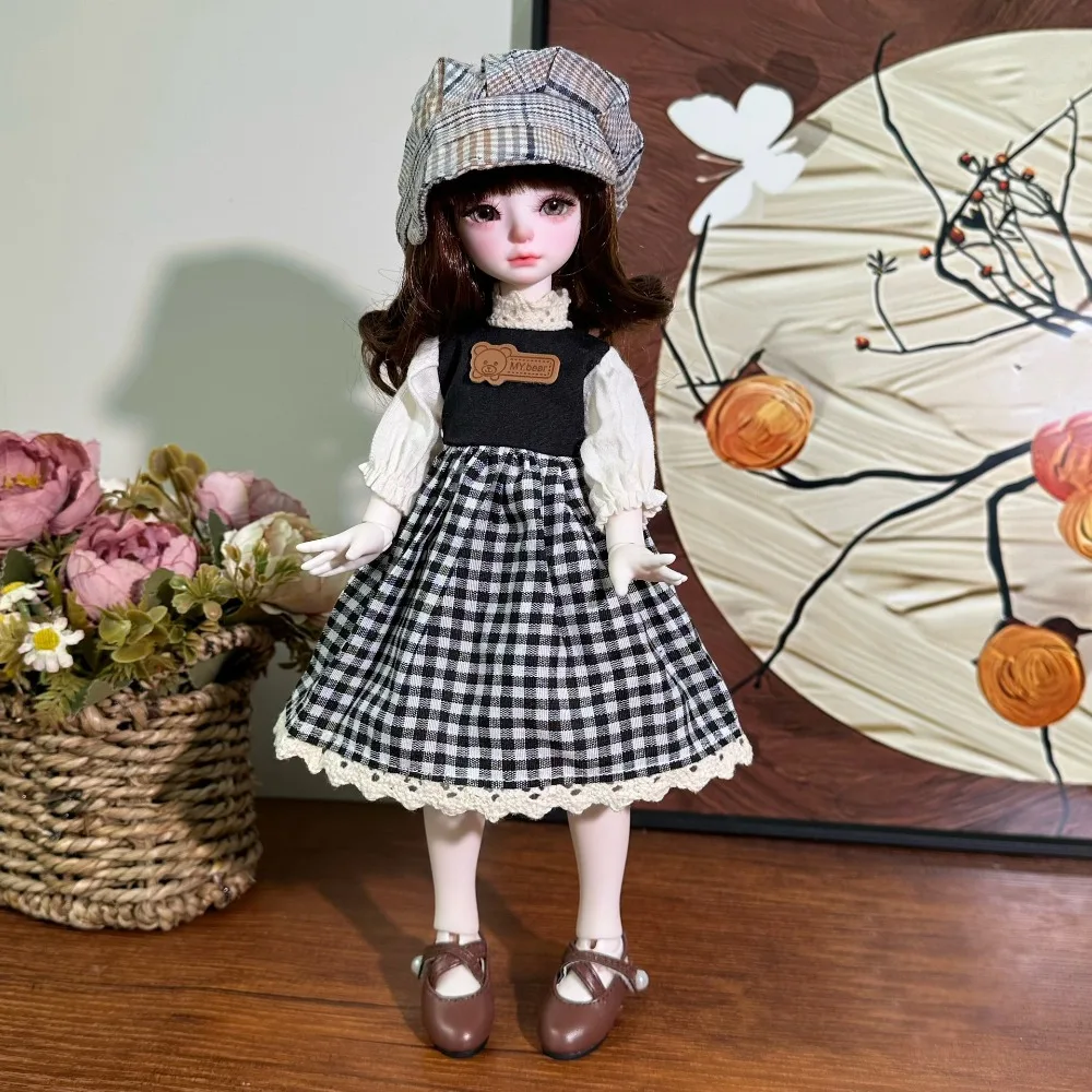 Moda 1/6 30cm 1/6 falda BJD hecha a mano DIY 30cm ropa reemplazar regalo vestir algodón