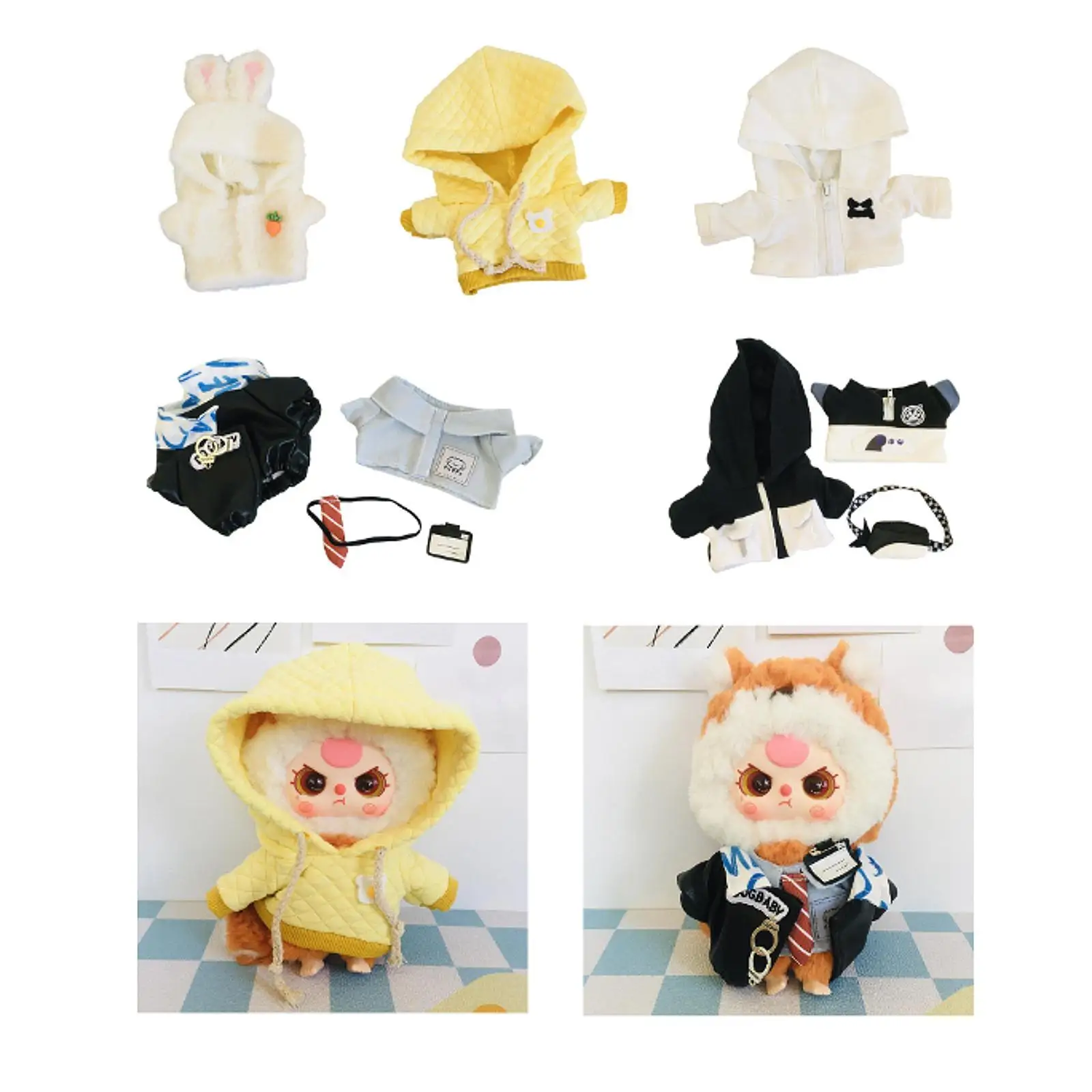 Dolls Clothes Miniature Clothing for 20cm Dolls Dress up Thanksgiving Gifts Dolls Clothes Miniature Clothing for 20cm Dolls Dress up Thanksgiving Gifts