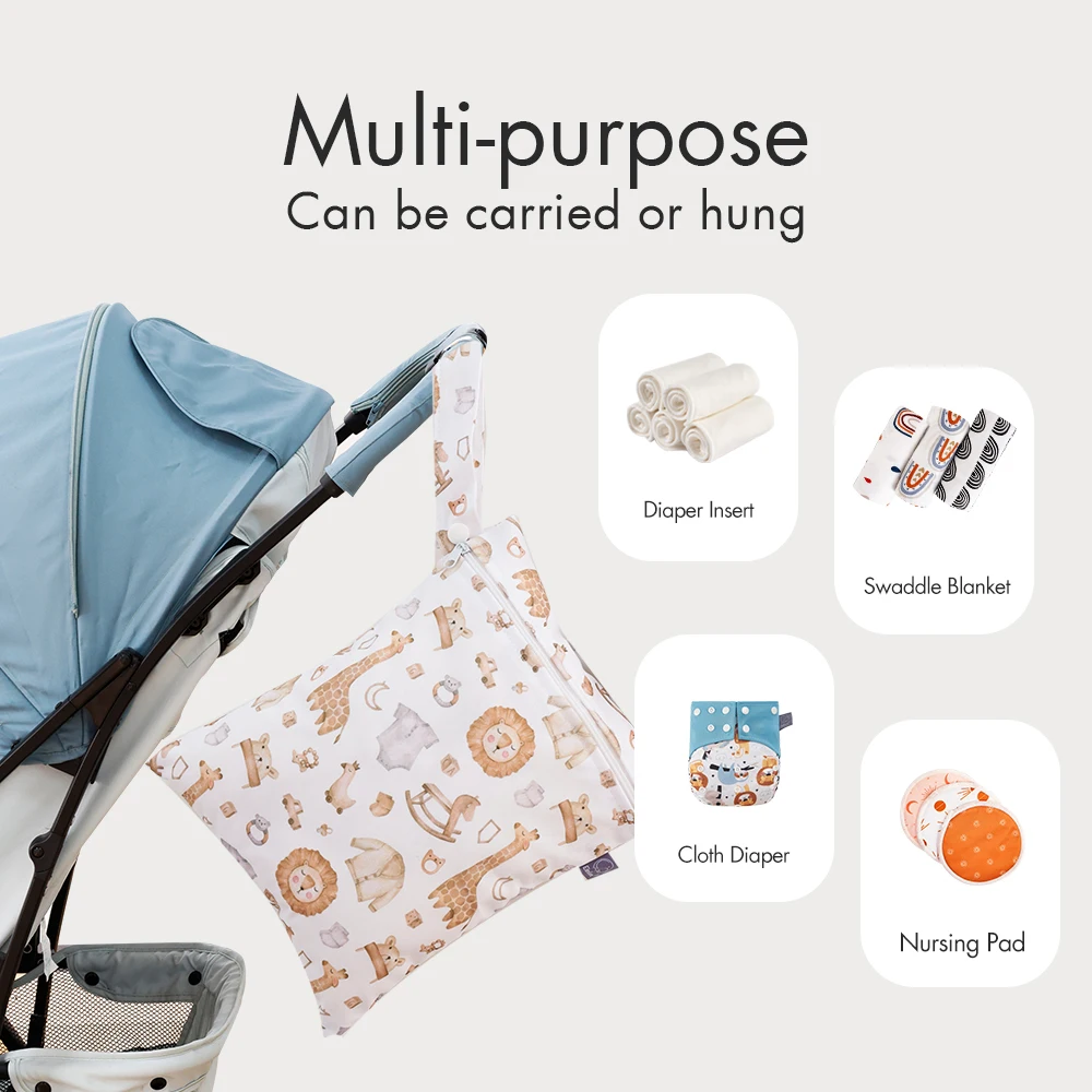 Elinfant Bolsa pañalera impermeable para viajes con bebé - imagen 5