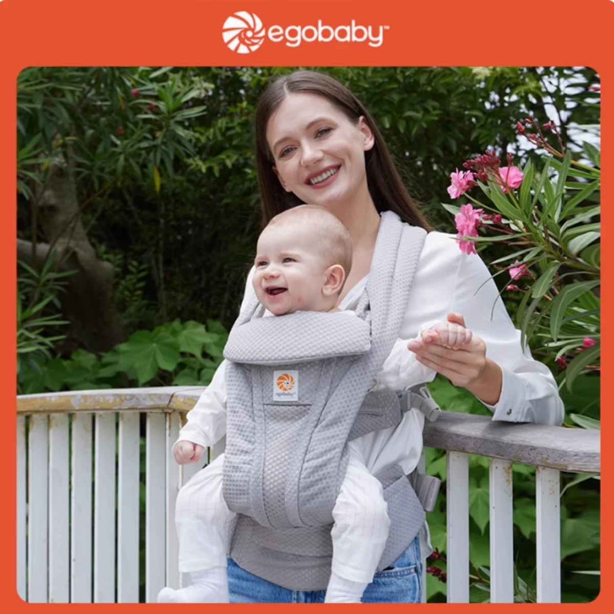 Egobaby Brisa portabebés ergonómico con tirantes envolventes 360 - imagen 5