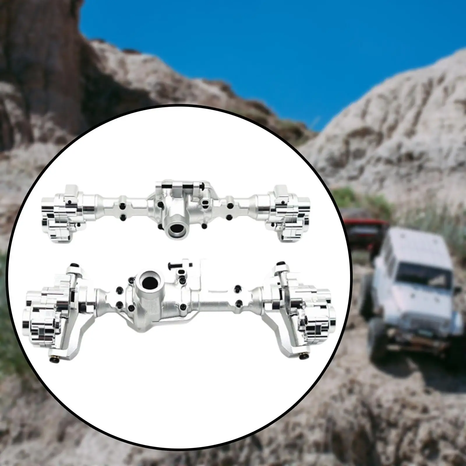 2x RC Front and Rear Axle Housing Axle Cover for 1/10 RC Crawler R1002 DIY