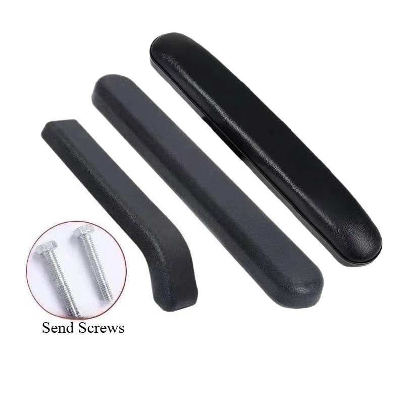 Babyfond Reposabrazos universales para silla de ruedas Plástico ABS, cuero y esponja Reposabrazos impermeables, resistentes al desgaste y fáciles de limpiar