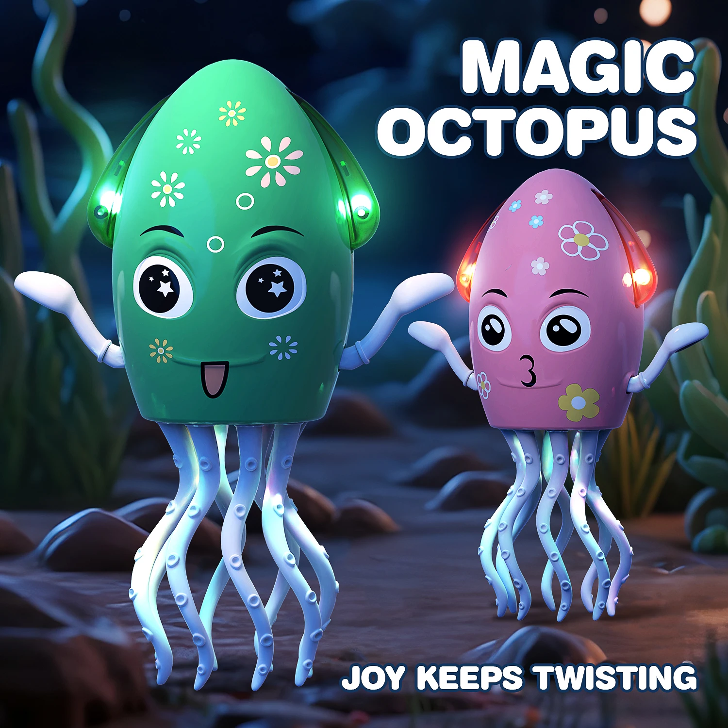 Pulpo musical interactivo para bebé – Baila con luces y sonidos - imagen 4