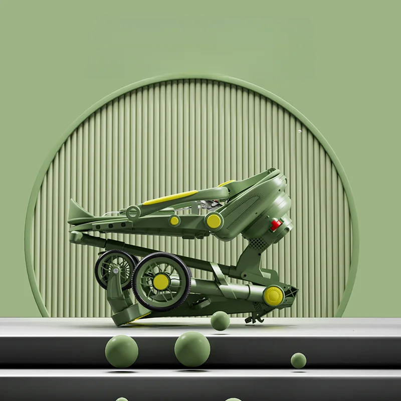 Cochecito de bebé multifunción de dos vías, carrito de bebé sentado y tumbado, portátil, de cuatro ruedas, vista alta, nuevo - imagen 4