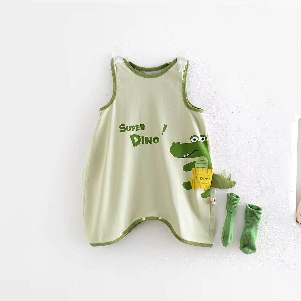 MILANCEL Pelele de verano para bebé – Diseño cocodrilo - imagen 2