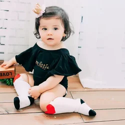 Calcetines altos de algodón para bebés dibujos animados, otoño