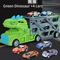 Green dinosaur car