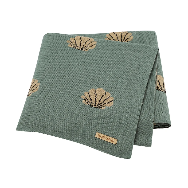 Manta de algodón de punto para bebé, edredón de cuna a cuadros para niña recién nacida, funda de dibujos animados para cochecito infantil, saco de dormir de 100x80CM