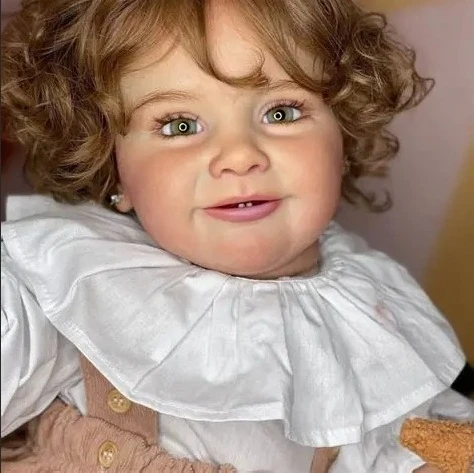 Piezas de muñeca sin montar ya pintadas con cuerpo de tela, kit de bricolaje Zoe de 26 pulgadas