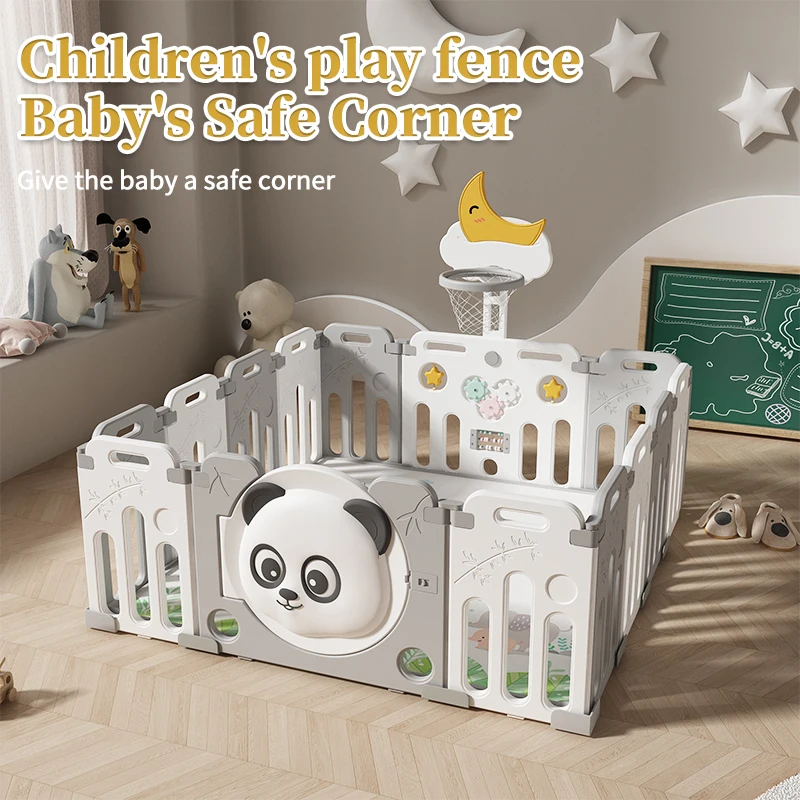 La cerca protectora interior plegable del juego de los niños de los parcos del bebé para los bebés - imagen 3