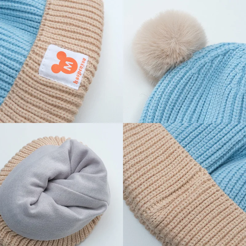 Gorro lana suave para el bebé recién nacido protector calor invierno - imagen 4