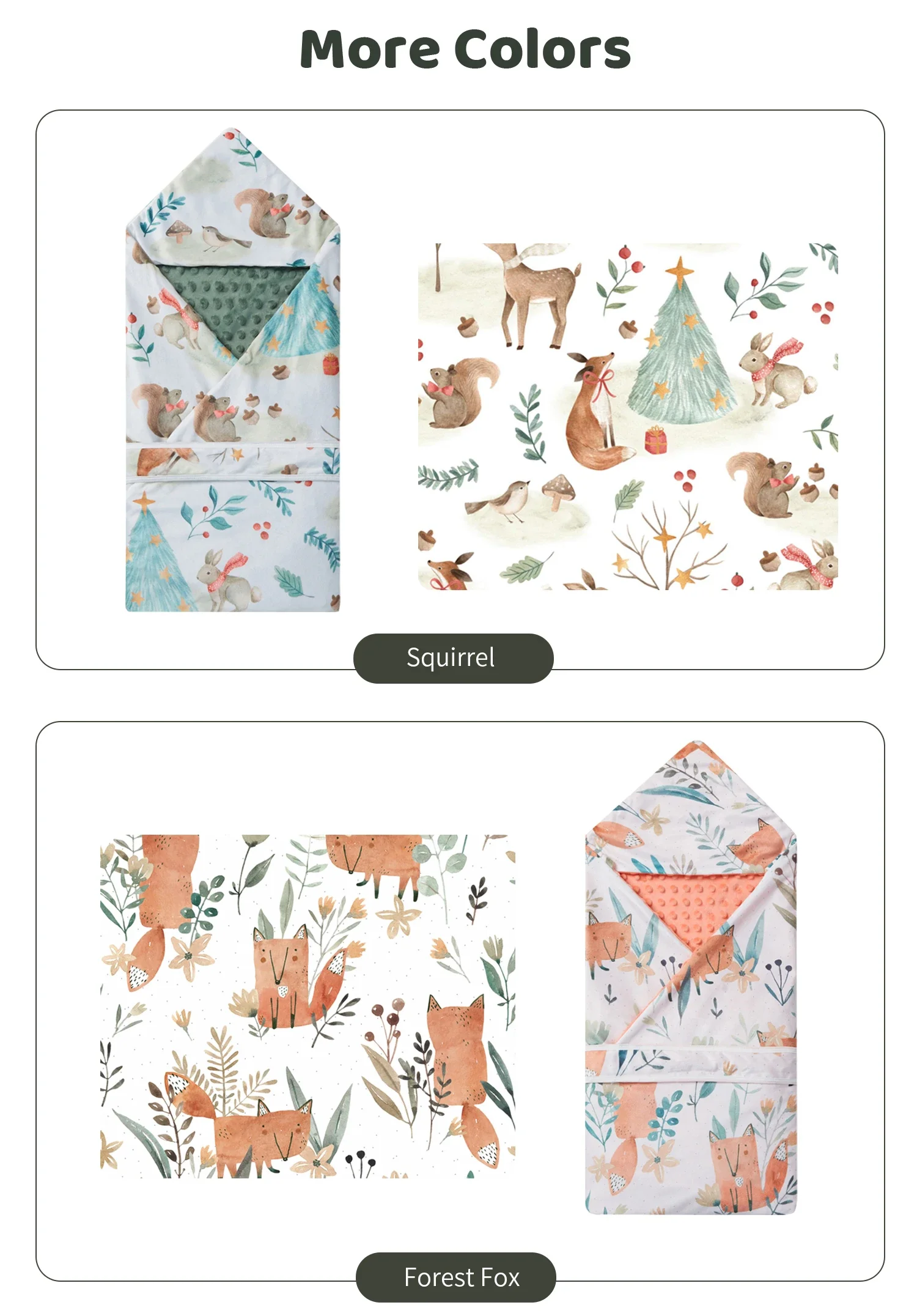 Manta suave con capucha de dibujos animados para bebé, manta con animales bonitos para bebés, envoltura de baño cuadrada con capucha, albornoz para recién nacido, capa, toalla para bebé - imagen 5