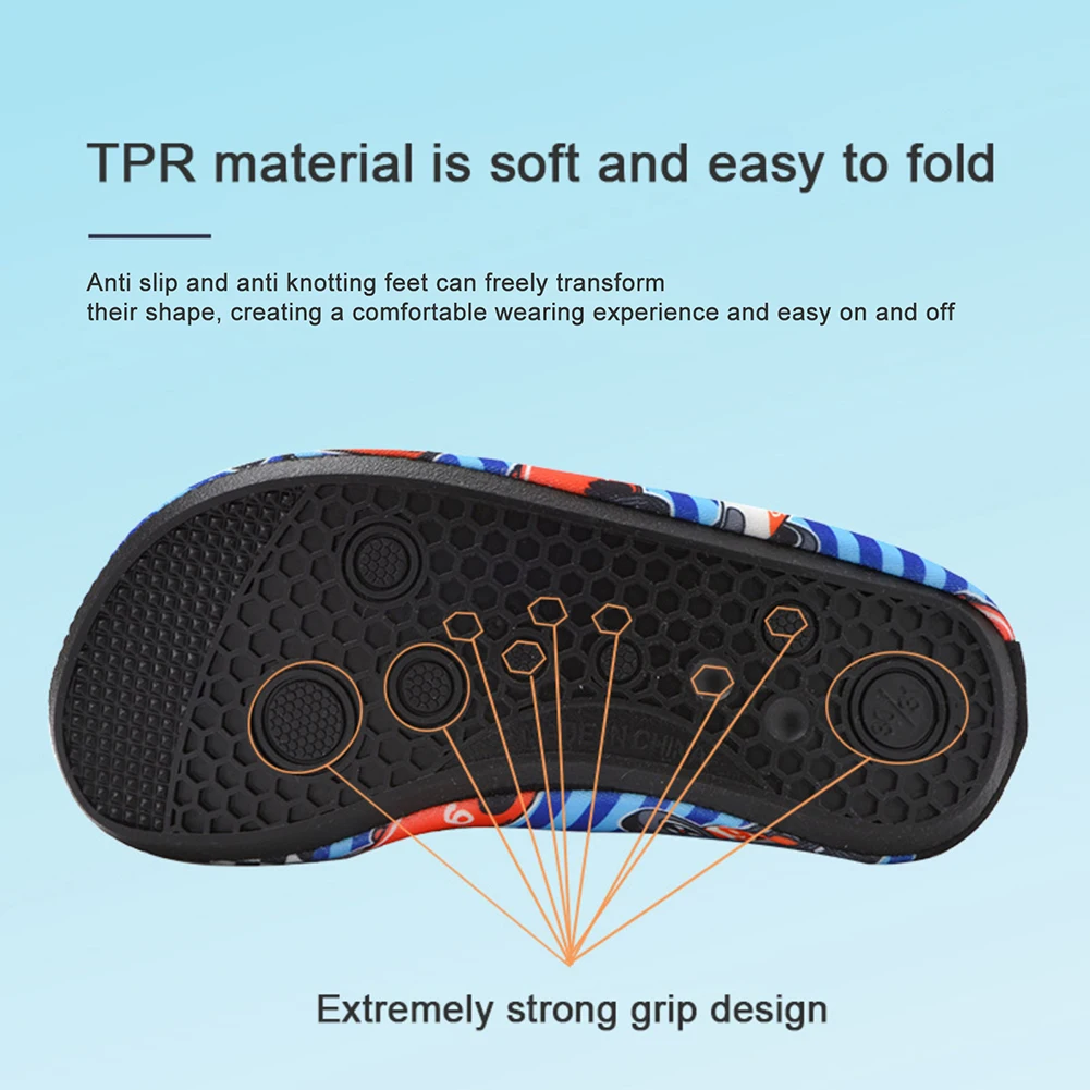 Zapatos de playa de agua para niños y niñas, zapatillas de deportes acuáticos para niños, natación, zapatos acuáticos descalzos, zapatillas de buceo suaves para Surf - imagen 5