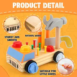 Herramientas de madera para niños – Montessori y aprendizaje