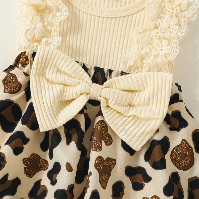 Conjunto verano niña: pelele sin mangas estampado leopardo y diadema - imagen 3