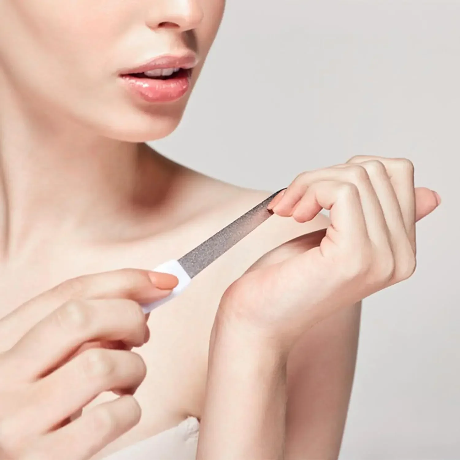 Lima de uñas doble DIY profesional, 3 uds., lima de uñas de Metal, lima de uñas de alta calidad, herramientas de belleza para manicura y pedicura - imagen 4