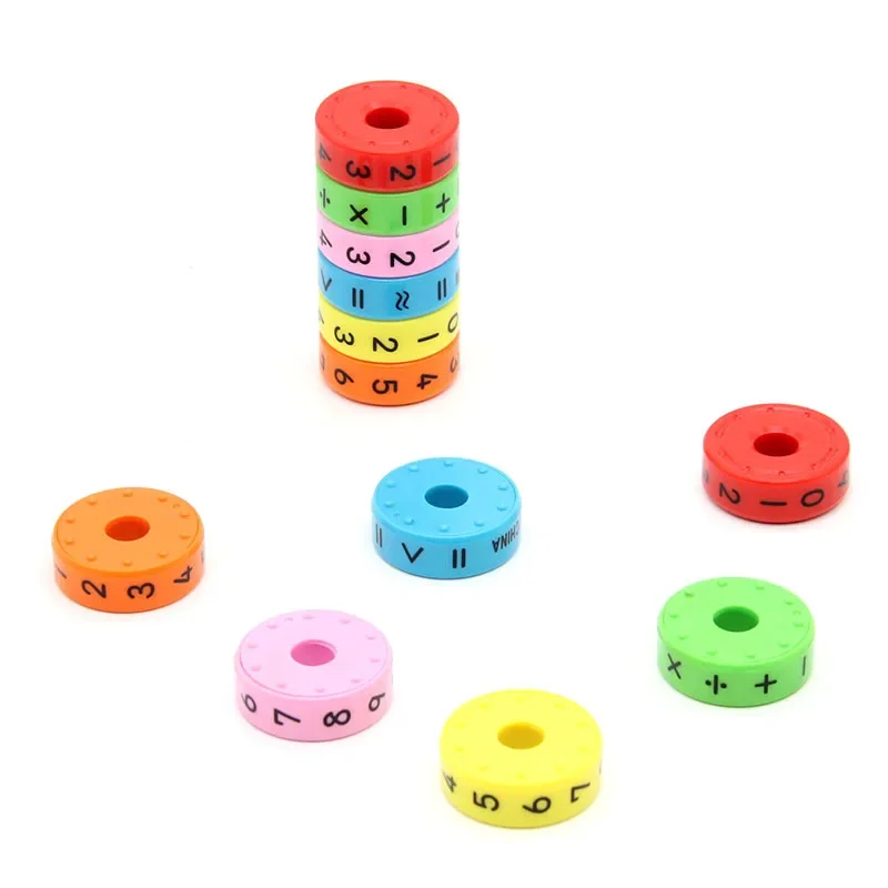 Nueva educación matemáticas números cilindro aprendizaje matemáticas Ábaco juguete jardín de infantes escuela primaria chico anillo colorido - imagen 4