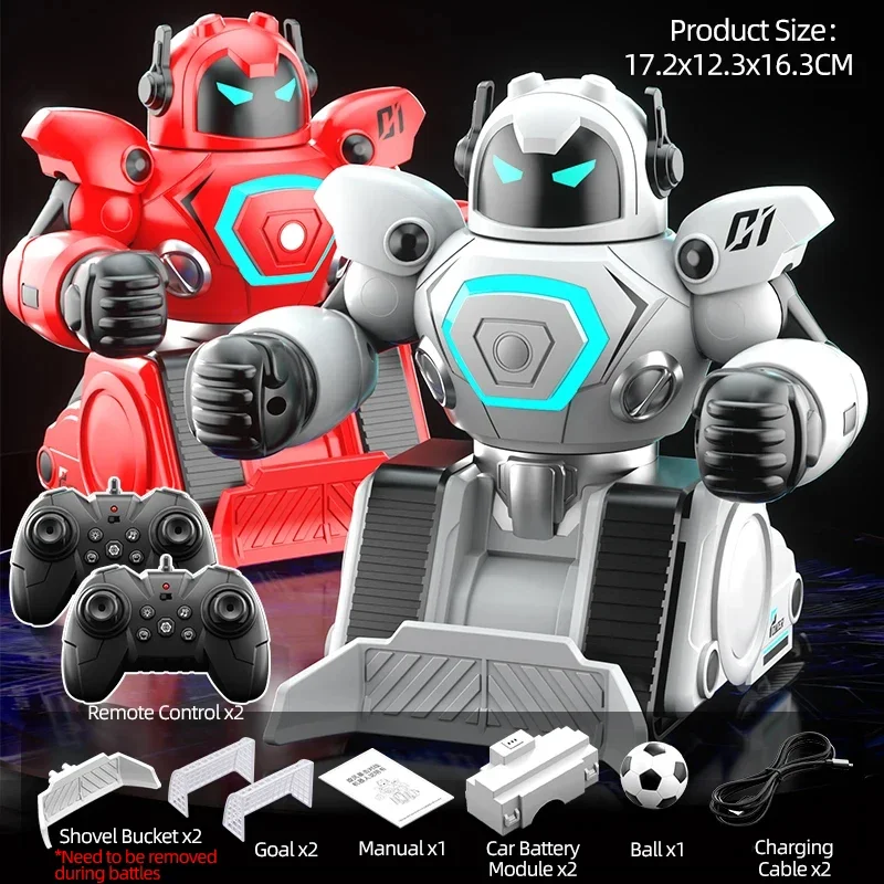 Robot Jjrc Rc, Robot de boxeo y batalla, Robot de Control remoto 2,4G, Robot de lucha humanoide con dos Joysticks de Control, juguetes para niños