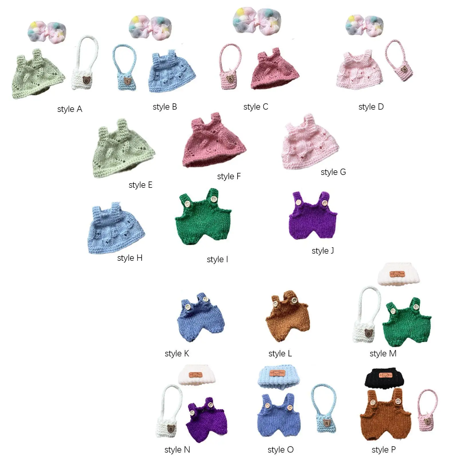 Ropa para muñecas, accesorios para muñecas, ropa Adorable, llavero, accesorio de ropa para muñecas de 17cm, colgante, muñecas, niñas y niños