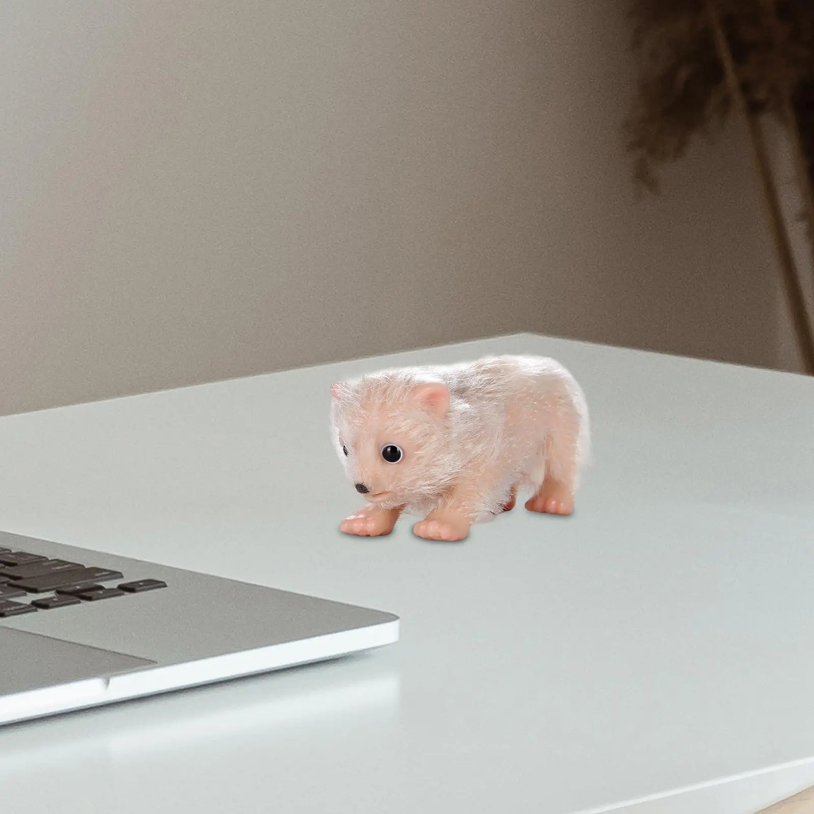 Miniature Reborn Arctic Bear Toy for Home Decoration Collectibles Ornament