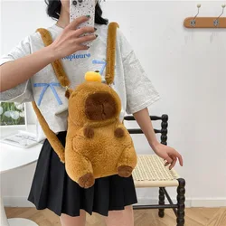 Mochila de peluche con muñeca de dibujos animados para niños y niñas