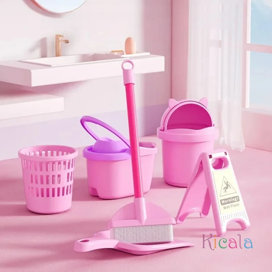 Lavadora de juguete para niños, casa de juego de imitación, Mini juguetes eléctricos de simulación, limpieza cinética giratoria, juguetes preescolares para niñas - imagen 5