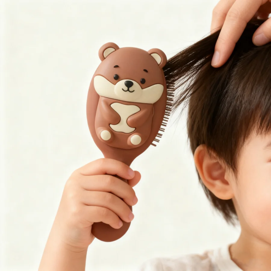 Peine antiestático para pelo rizado de niños – Mini formato portátil