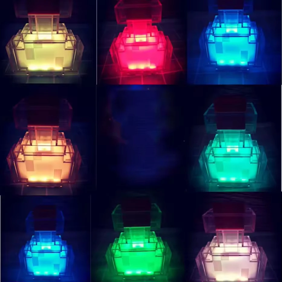 MC Luz nocturna bebé LED táctil forma botella poción multicolor - imagen 4